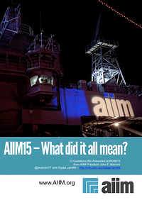 AIIM15 - What did it all mean?