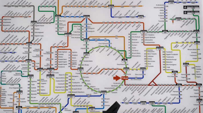 Tokyo subway map