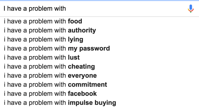 Google search results for I have a problem with