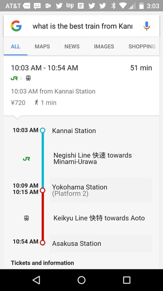 What is the best train from Kannai Station to Asakusa Station?