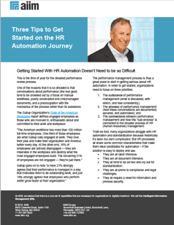 3 Tips to Get Started on the Human Resources Automation Journey