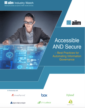 Accessible and Secure Best Practices for Automating Information Governance Cover