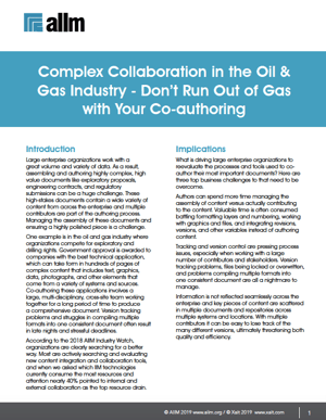Complex Collaboration in the Oil & Gas Industry Cover