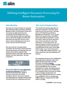 Defining Intelligent Document Processing for Better Automation Cover