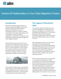 Involve All Stakeholders in Your Data Migration Project