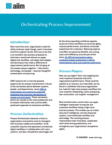 Orchestrating Process Improvement Cover
