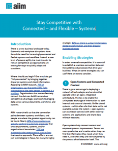 Stay Competitive with Connected – and Flexible – Systems