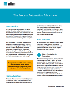 The Process Automation Advantage