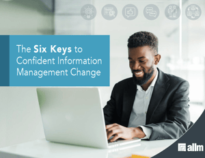 The Six Keys to Confident Information Management Change Cover