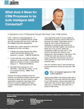 What does it Mean for CRM Processes to be both Intelligent AND Connected?