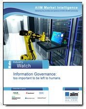 Information Governance: too important to be left to humans Information Governance: too important to be left to humans