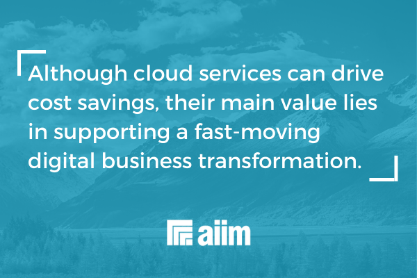 cloud supports a fast-moving digital business transformation