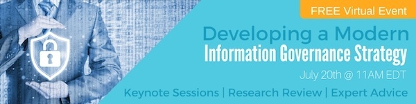 Click to Register for 'Developing a Modern Information Governance Strategy'