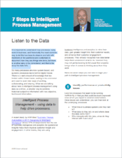 7 Steps to Intelligent Process Management
