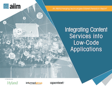 Integrating Content Services into Low Code Applications